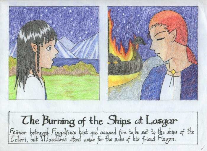 The Burning of the Ships at Losgar