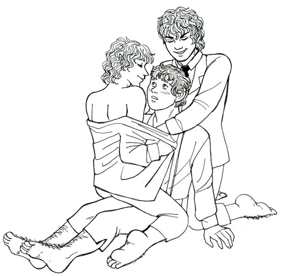 Merry, Sam, Pippin